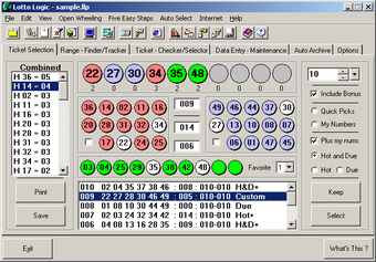 Image 0 pour Lotto Logic Lottery Softw…