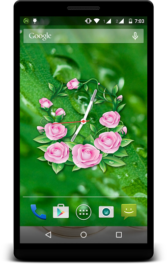 Imagen 0 para Rose Clock LIve Wallpaper