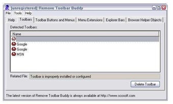 Bild 0 für Remove Toolbar Buddy