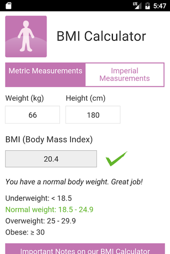 Obraz 0 dla BMI Calculator by MES