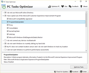 PC Tasks Optimizer