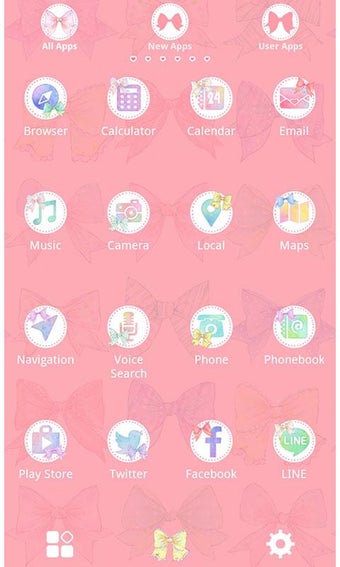 Cute Colorful Ribbons Theme