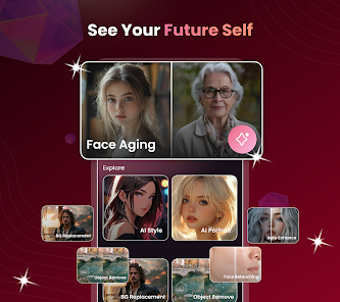 Image 0 pour AI Face Aging - Photo Edi…