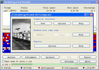 Obraz 0 dla UltraDefrag Portable