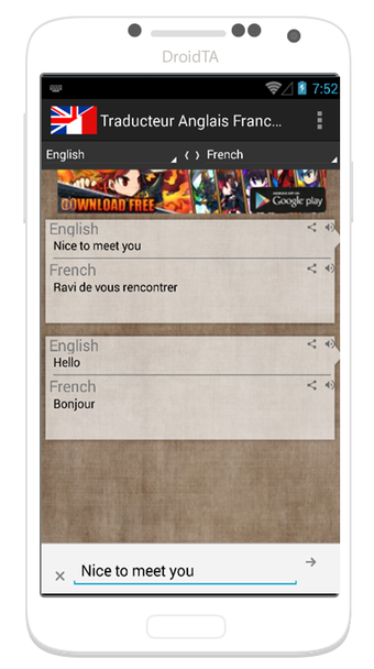 Immagine 0 per Translator French English