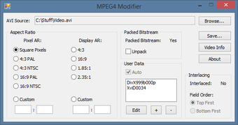 MPEG4 Modifier