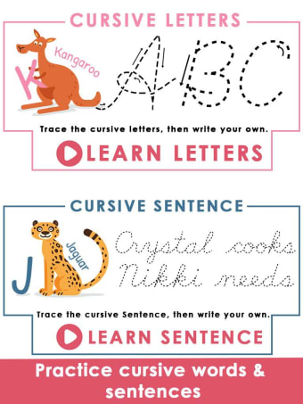 Kids Learn Cursive Writing - Cursive For Toddlers
