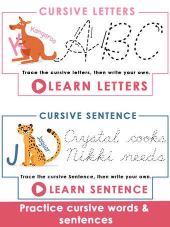 Imagen 0 para Kids Learn Cursive Writin…