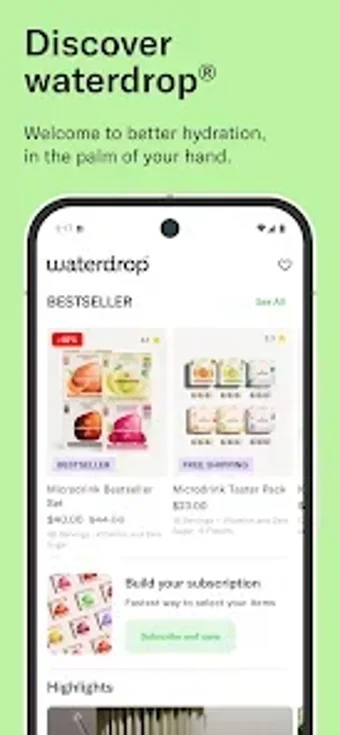 Imagen 0 para waterdrop Shopping App