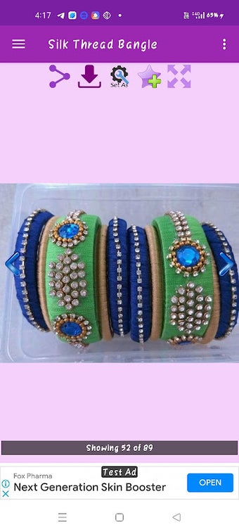 Imagen 0 para Silk Thread Bangle Galler…