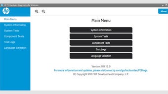 HP PC Hardware Diagnostics Windows