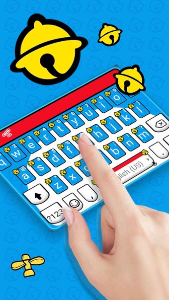 Blue Fat Cat Keyboard Theme