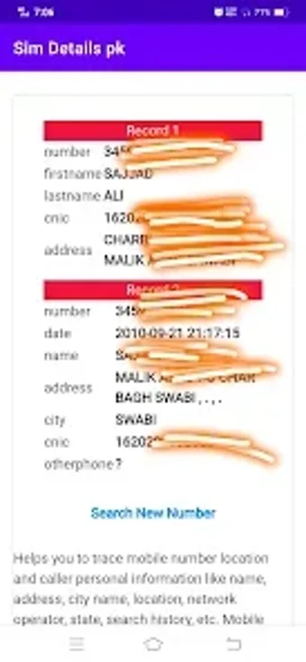 Bild 0 für Sim owner detail pakistan
