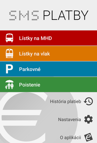 Immagine 0 per SMS platby - MHD, parkovn…