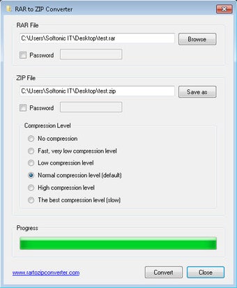 RAR to ZIP Converter