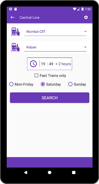 Image 0 pour Mumbai Local Train Timeta…