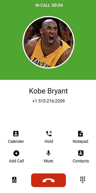Bild 0 für Fake call from Kobe Bryan…