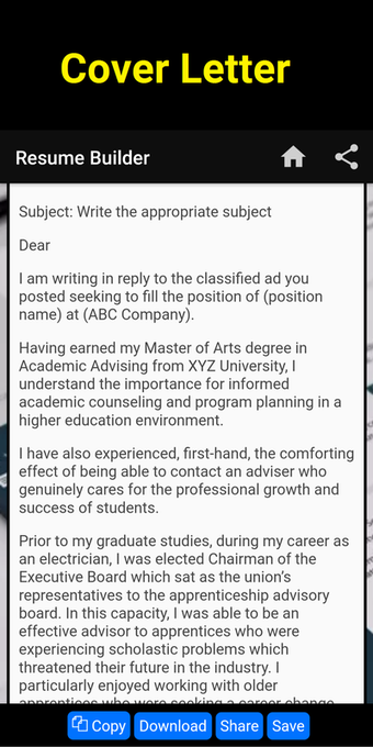 Free resume builder CV ma…的第1张图片