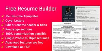 Obraz 7 dla Free resume builder CV ma…