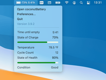 coconutBattery for Mac