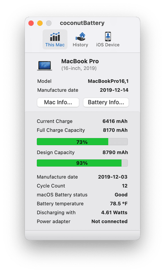 Imagen 1 para coconutBattery