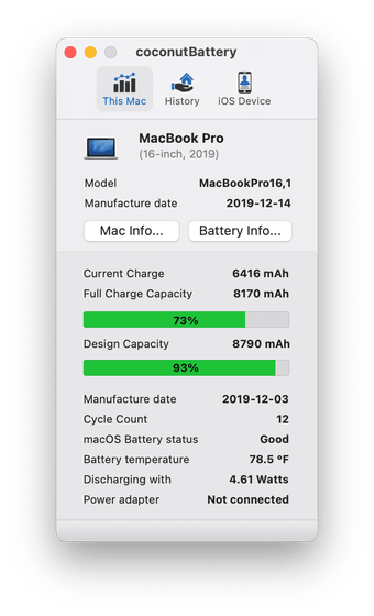 Immagine 1 per coconutBattery