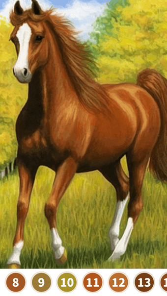 Imagen 0 para Horse Color by Number