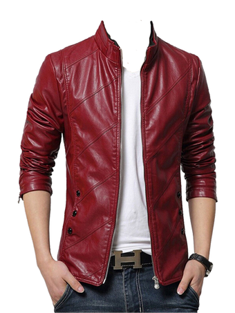 Man Leather Jacket Photo Suit