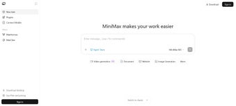Obraz 0 dla MiniMax - Your AI Agent