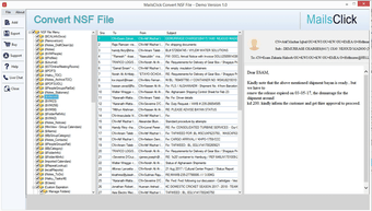 MailsClick Convert NSF Fi…的第0张图片
