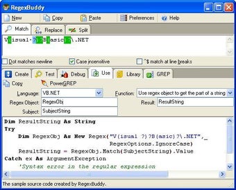 Image 0 for RegexBuddy