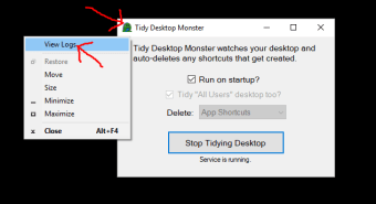 Tidy Desktop Monster