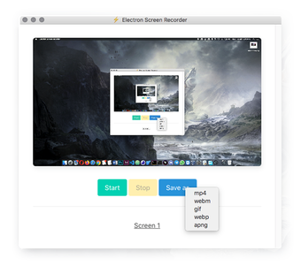 Image 0 for Electron Screen Recorder