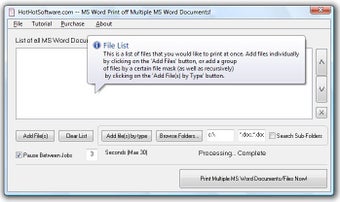 Image 0 pour Print multiple word docum…