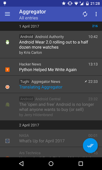 Aggregator | RSS News Rea…的第0张图片