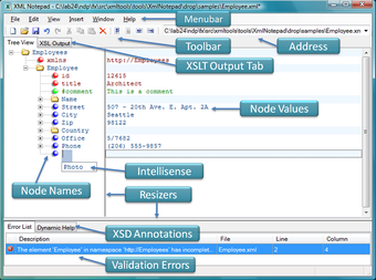 Bild 1 für XML Notepad