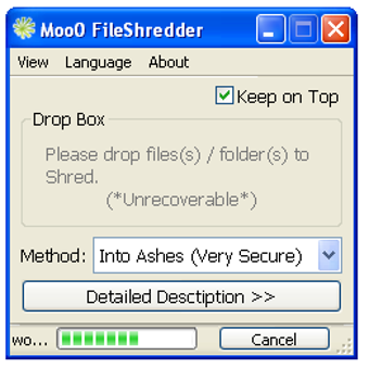 Image 0 pour Moo0 FileShredder