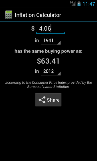 Bild 0 für CPI Inflation Calculator