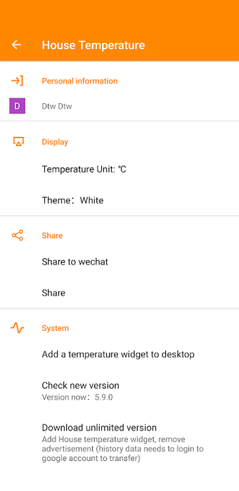 House Temperature