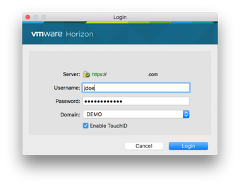 Download VM Horizon Client for Mac