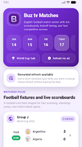 Bild 0 für Buz TV Matches Live Score…