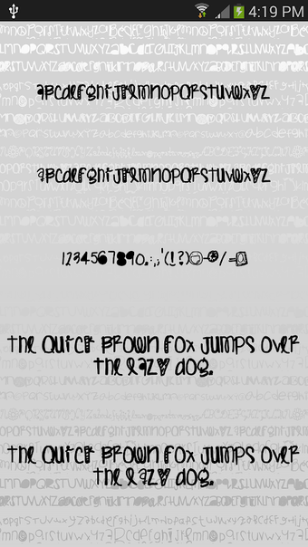 Silly fonts for Androidの画像0