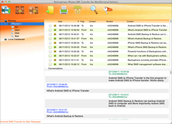 Backuptrans iPhone SMS Transfer for Mac