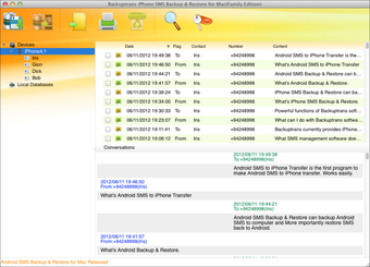 Backuptrans iPhone SMS Backup & Restore for Mac