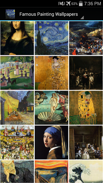 Imagen 0 para Famous Painting Wallpaper…