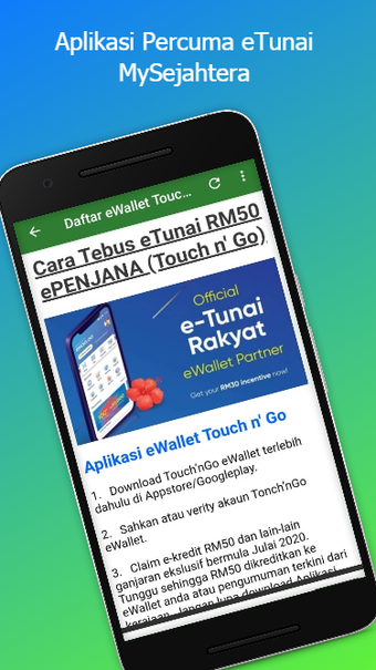 Obraz 0 dla eTunai MySejahtera