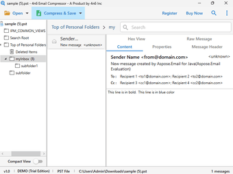 4n6 Email Compressor的第0张图片