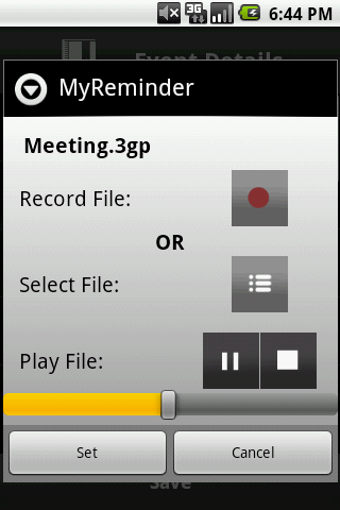 Image 0 for Voice (Audio) Reminder