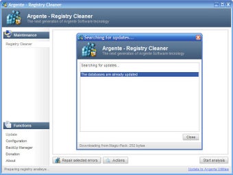 Obraz 0 dla Argente Registry Cleaner