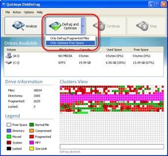 Quicksys DiskDefrag的第0张图片